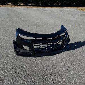 1le style front bumper for 6th gen camaro gloss black