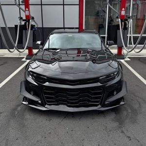1le style front bumper for 6th gen camaro gloss black