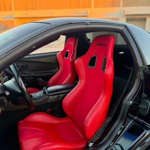 corbeau evo x rosso corsa limited edition seats red like new c5 corvette