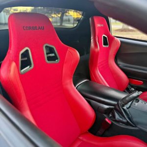 corbeau evo x rosso corsa limited edition seats red like new c5 corvette