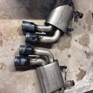 borla atak exhaust camaro ss quad black tip 2018 fits v6