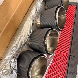 Brand New Fabspeed Carbon Fiber Quad Tips for C8 Corvette Z06 | 2023-2026 | Never Used