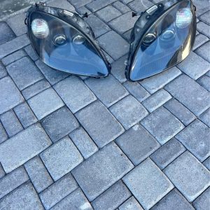 c6 corvette black headlights good condition 2005-2013 pair