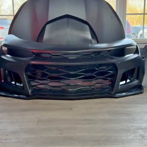 2016-2018 chevy camaro zl1 style front bumper and hood complete kit