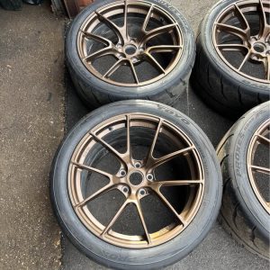 apex vs-5rs satin bronze forged wheels toyo r888 c6 c7 corvette