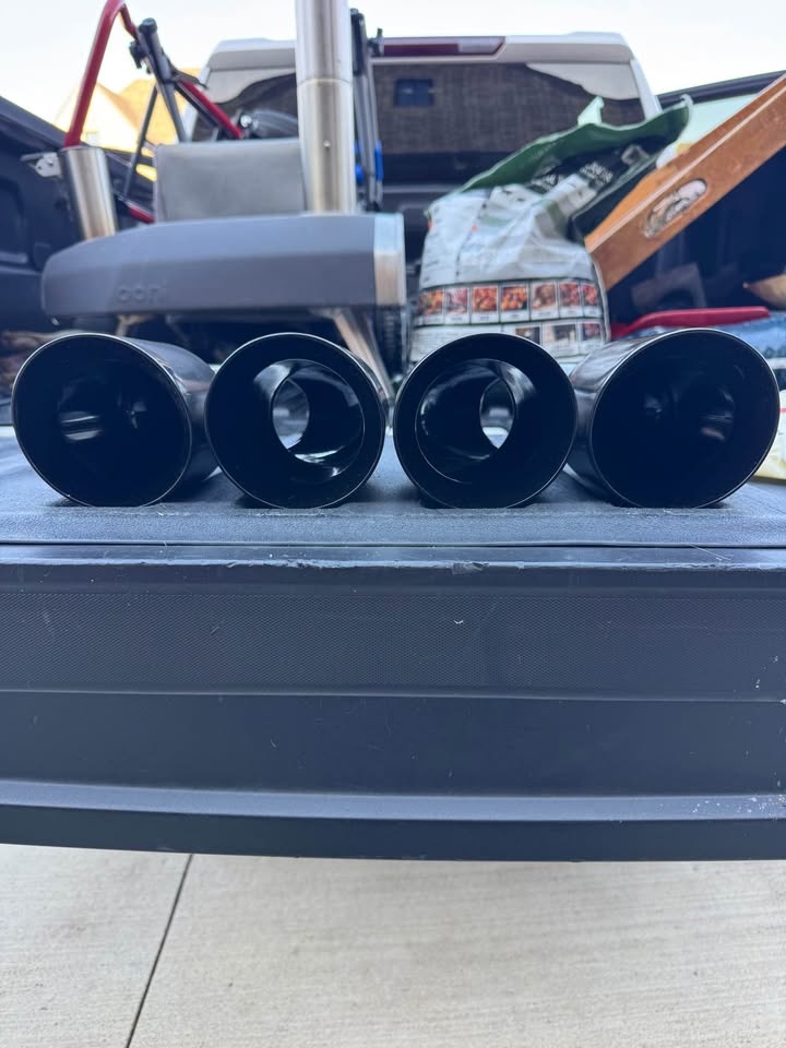 wesdon black chrome graphite exhaust tip 6th gen camaro 304 stainless