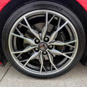 new corvette oem wheels and tire package like new takeoff set