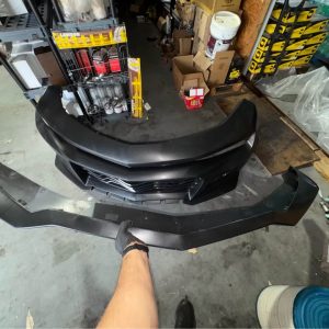 2016-2018 camaro zl1 style front bumper conversion unpainted polypropylene